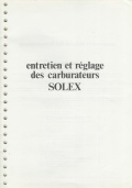 Entretien et réglage des carburateurs Solex