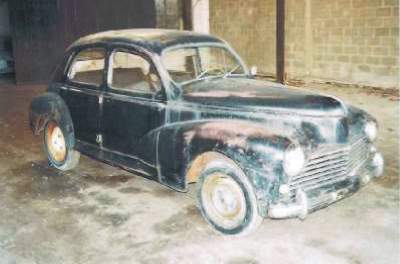 ma Peugeot 203 avant restauration