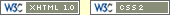 pages valides XHTML1.0 et CSS2 :: www.w3c.org ::